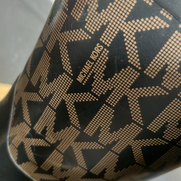 Michael Kors Rain Snow Winter Rubber Boots Size 10 - Picture 5 of 7